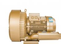 China Three Phase Regenerative Air Blower , High Pressure Ring Blower In Gold Color factory