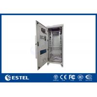 China IP55 Sunproof Outdoor Power Cabinet Telecommunication Enclosure With Heat Exchnager Cooling for sale
