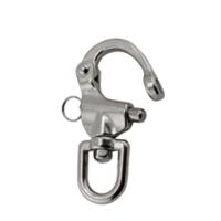 China 304/316 Stainless Steel Marine Quick Release Swivel Eye Snap Shackle with Standard Size factory