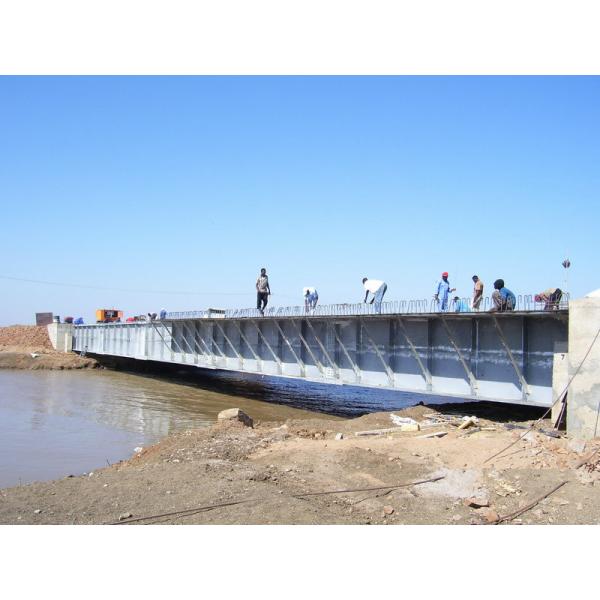 Quality Custom Steel Girder Bridge / Steel Beam Bridge for Simple Structure for sale