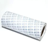 China Custom Black Logo White Recycled Tissue Paper Wrap Roll For Shoe Gift factory
