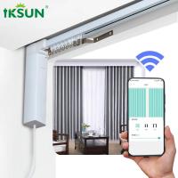 Quality Wifi Smart Motorized Curtain Track Automatic Remote Control For Bedroom for sale