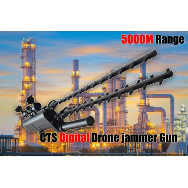 Quality Handheld Portable Drone Jammer Gun Lightweight Super Range For Military for sale