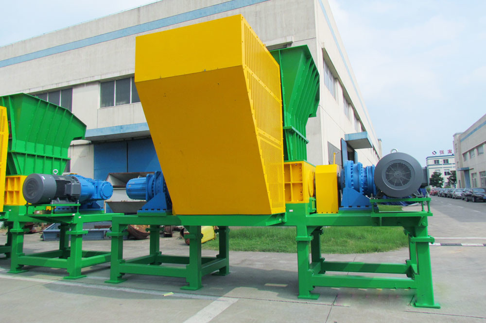 china Durable Double Shaft Shredder High Performance Waste Plastic Recycling