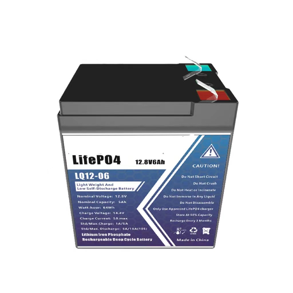 China Small 12V6AH Lifepo4 Rechargeable Battery with Short-circuit Protection Weight 0.7kg  E-bike Battery factory
