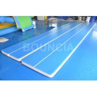 China 15mL Blue Gymnastics Air Track , Air Mattress Gymnastics With Durable Handles factory