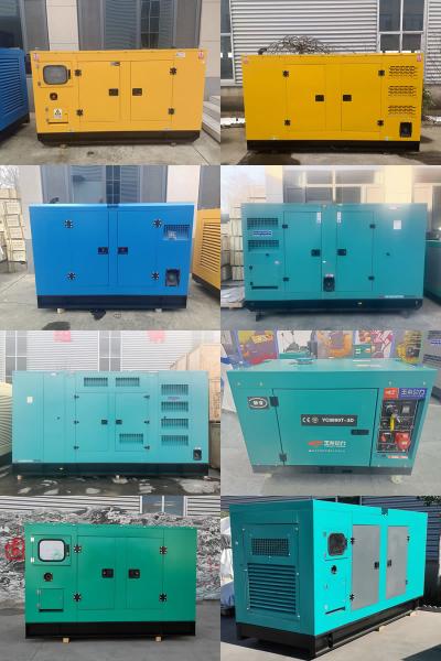 Silent generator set in different colors and views 1