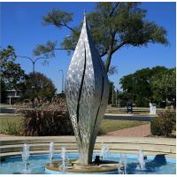 Quality Plaza Decoration Large Outdoor Sculpture Garden Statues 316L Stainless Steel for sale