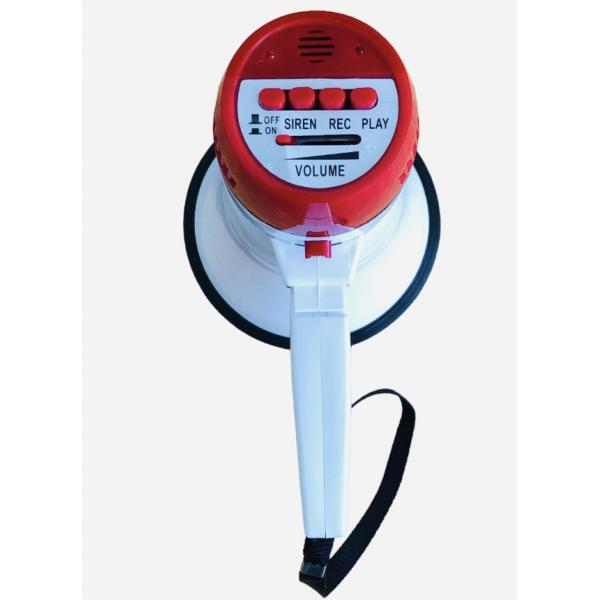 Quality Siren Battery Powered Megaphone With Battery Bullhorn 0.3 - 0.5KM for sale