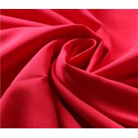China 230T Red Polyester Rayon Spandex Fabric , Jersey Knit Fabric For Garment factory