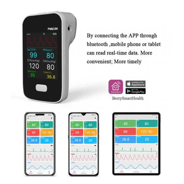 Quality Neonate Multi Parameter Handheld BERRY Bluetooth Patient Monitor SpO2 PR ECG NIBP for sale