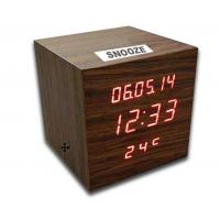 China Digital LED Wooden Clock with Calendar, Radio, Bluetooth and Loudspeaker for sale