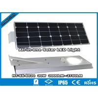 China Luminaria Solar Integrada|Hitechled 30W Smart All-in-one Solar LED Street Light factory