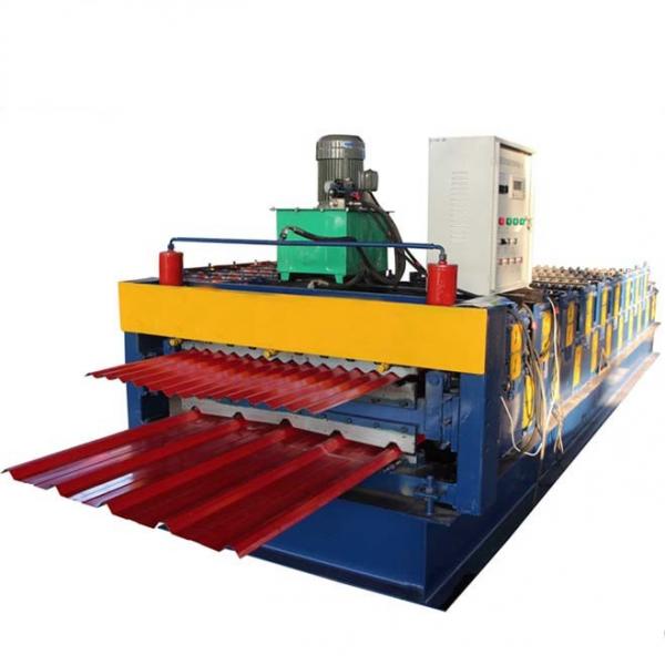 Quality 8m/Min Galvanized Trapezoidal Shape Metal Roll Forming Machine For Building for sale