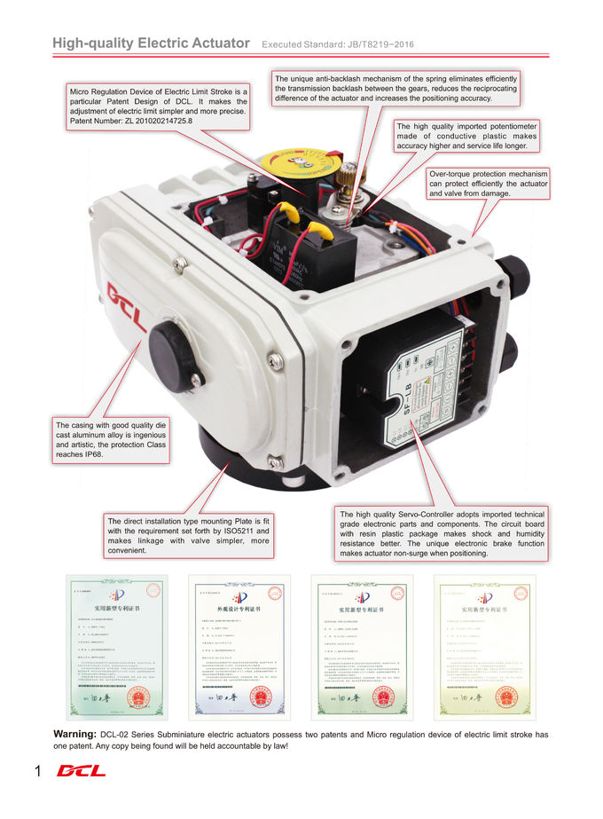 Weather Proof 360° CSA Quarter Turn Electric Actuator