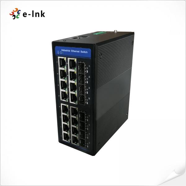Quality Gigabit Industrial Network Switch POE managed hardened poe switch 8x100/1000M SFP for sale