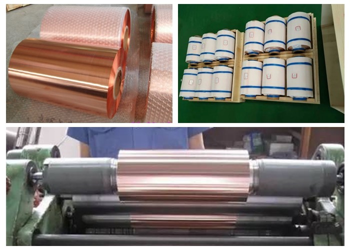 China Samsung Mobile Rolled Copper Foil RoHS / ISO Approval 500 - 5000M Length factory