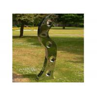 China Mirror Polished Modern Abstract Garden Stainless Steel Sculpture factory