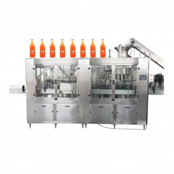 Quality 2450*1800*2200mm 6.68kw 6000 BPH Monoblock Bottling Machine for sale