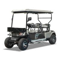 Quality 4 Seater Legal Street Electric Golf Cart with lithium battery and foldable back for sale