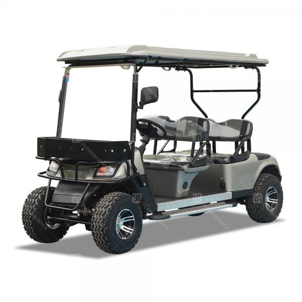 Quality 4 Seater Legal Street Electric Golf Cart with lithium battery and foldable back seat and large storage space for sale