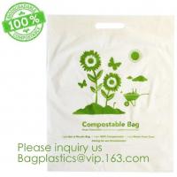 China Eco-friendly Roll Compostable Plastic Bag Drawstring Biodegradable Garbage Bags,cornstarch custom compostable biodegrada factory
