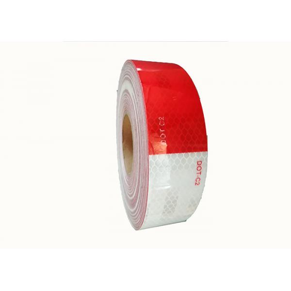 Quality High Intensity Motorcycle Solas Red Reflective Tape For Vehicles , 1 ' 2 ' Reflective Tape Offer Printing for sale