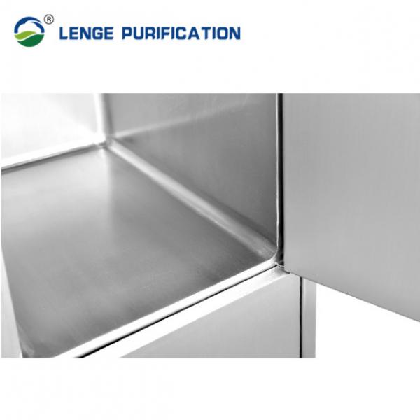 Quality Cleanroom Stainless Steel Furnishing Cabinet Six Door Sloping Top With Handle for sale