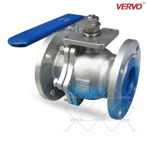 China DN150 Stainless Steel Ball Valve 2 Piece Type 6 Inch 600Lb RF CF3M Side Entry Ball Valve Floating Ball Type Metal Seat for sale