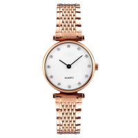 China 1223 Style Alloy Watch Case Stainless Steel Back Fashion Ladies Quartz Movt Watch Price Diamond Wrist Watches factory