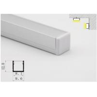 Quality UV Resistance LED Strip Aluminium Extrusion , Aluminum LED Profile Housing 9.6 X for sale