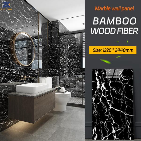 Quality Waterproof Marble Bamboo Charcoal Fibre Board 1220*2600mm for sale