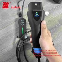 Quality LCD Display Type 2 Portable EV Charger 22KW European Regulations Australia for sale