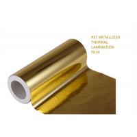 China Golden Coating PET Laminating Film Polyester Packaging 1000mm For Cardboard Paper factory