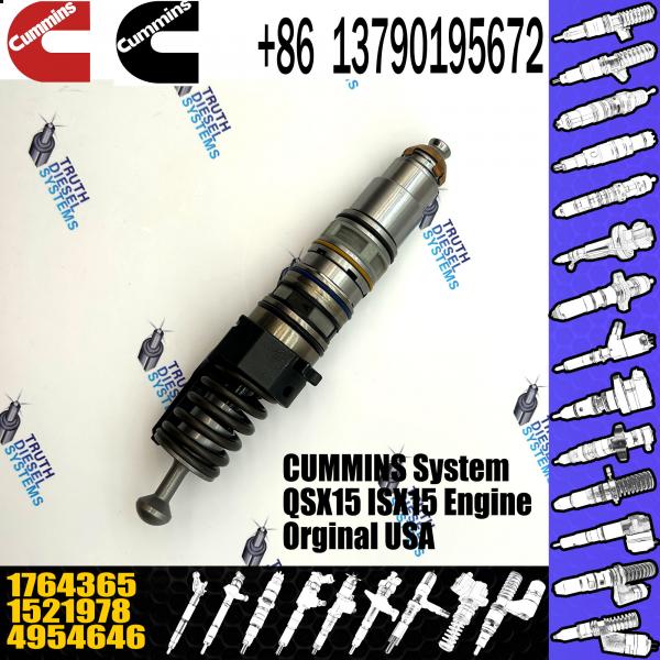 Quality 1764365 Genuine Diesel QSX15 Engine Common Rail Fuel Injector 1521978 570016 4954646 4076963 For Scania for sale