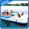 China 0.9mm Durable PVC Tarpaulin Inflatable Island Floating Lounge factory