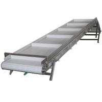 China Food Industry Conveyor Inclined Belt Plastic Table Top Chain Conveyor System factory