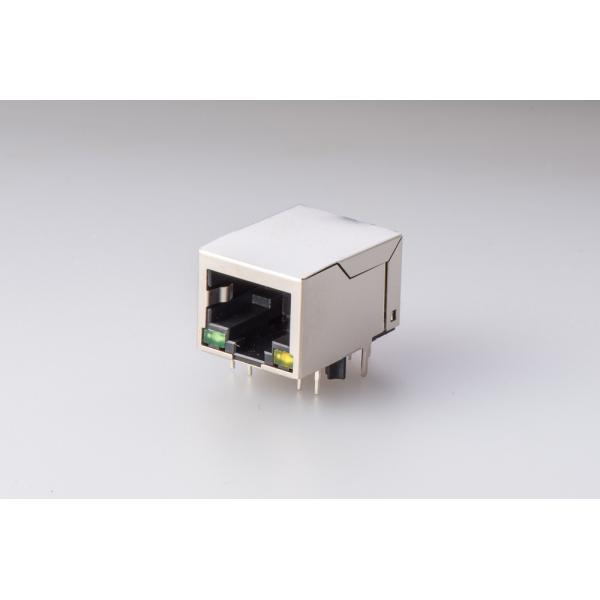 Quality Tab-Down 90 Degree RJ45 Jack 10P10C Side Entry Low Profile Female Stacked for sale