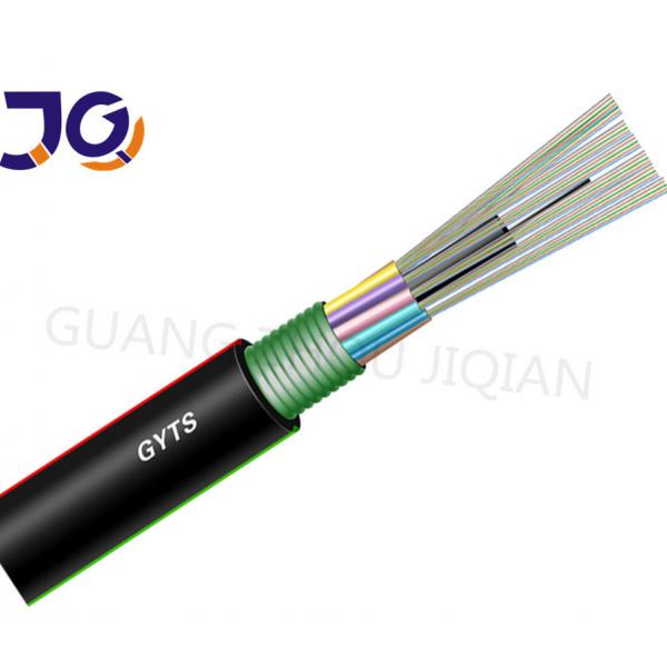 Quality Black G652D  250μM Fiber Steel Tape Armoured Cable for sale