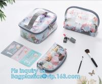 China wholesale makeup bag travel pvc zipper bag, Organic Plastic PVC Bags Travel Cosmetic Bag seal Toiletry Zip Pouch, drawst factory