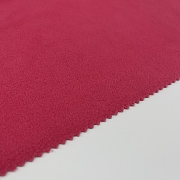 Quality Plain Printed Micro Polar Non Pill Fleece Fabric Medium Thickness for sale