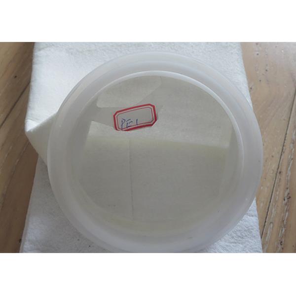 Quality Middle Temperature Filter Media Micron Filter Cloth Polyester / Polypropylene with Plastic Ring Liquid Filtration for sale