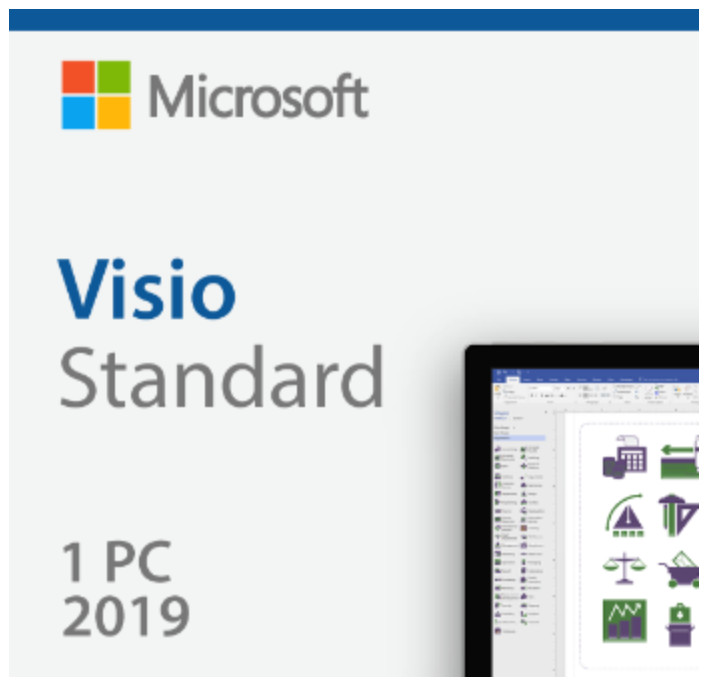 China PC Download Computer PC System Microsoft Visio 2019 Standard Digital Software License factory