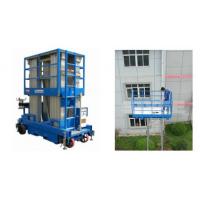 China Push Around Man Lift With 12m Working Height , Four Mast Hydraulic Elevating Platform for sale