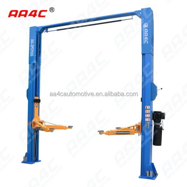 Quality 12000lbs 5.5T baseless clearfloor hydraulic single point manual unlock 2 post for sale