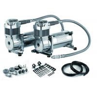 Quality Silver Steel Dual Packs Air Suspension Pump For Strong Power And Fast Inflation for sale
