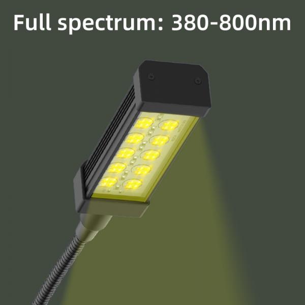 Quality Full Spectrum 380nm-800nm LED Clip Grow Light 3 Head Phytolamp FCC Certified for sale