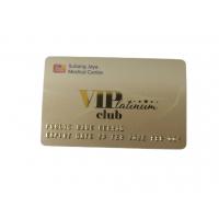 China Customize Printing Pvc Card Name Embossed Number Gold Credit Card factory