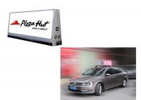China IP65 Outdoor Mobile LED Screen Taxi Top Advertising Signs 5500 nits Brightness factory