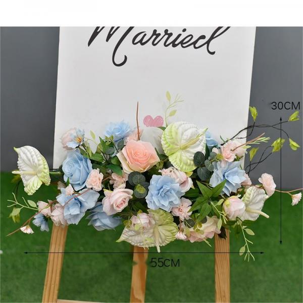 Quality Artistic Fake Wedding Flowers Plastic Roses Bulk Simulation Bouquet for sale
